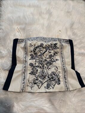 WHBM Embroidered Bustier Size 14
